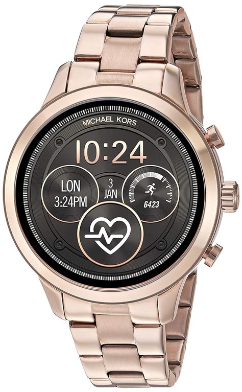 michael kors access runway gen 4 mkt5046|Amazon.com: Michael Kors Women's Access Runway Stainless .